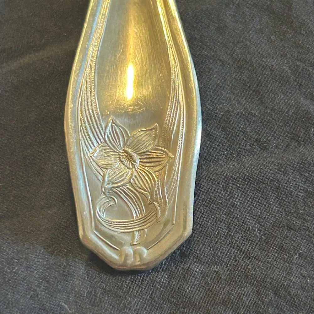 Rogers Nickel Silver Art Nouveau Spoon- silver plated